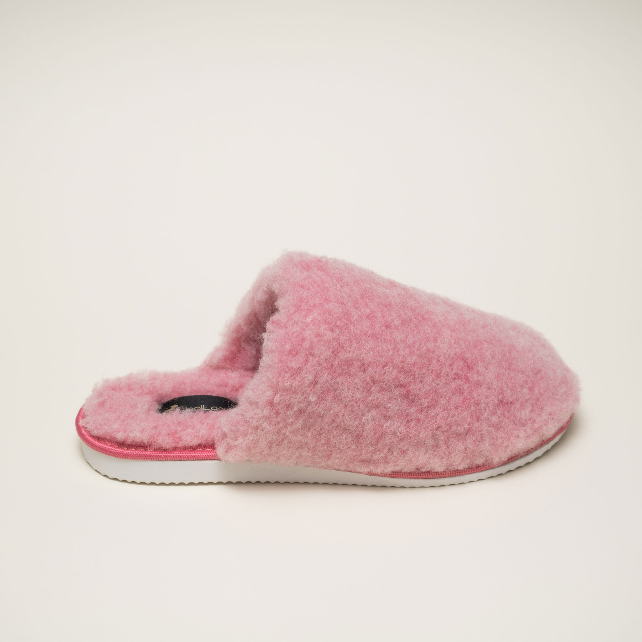 Woollando įspiriamos natūralios vilnos šlepetės PINK FLUFFY