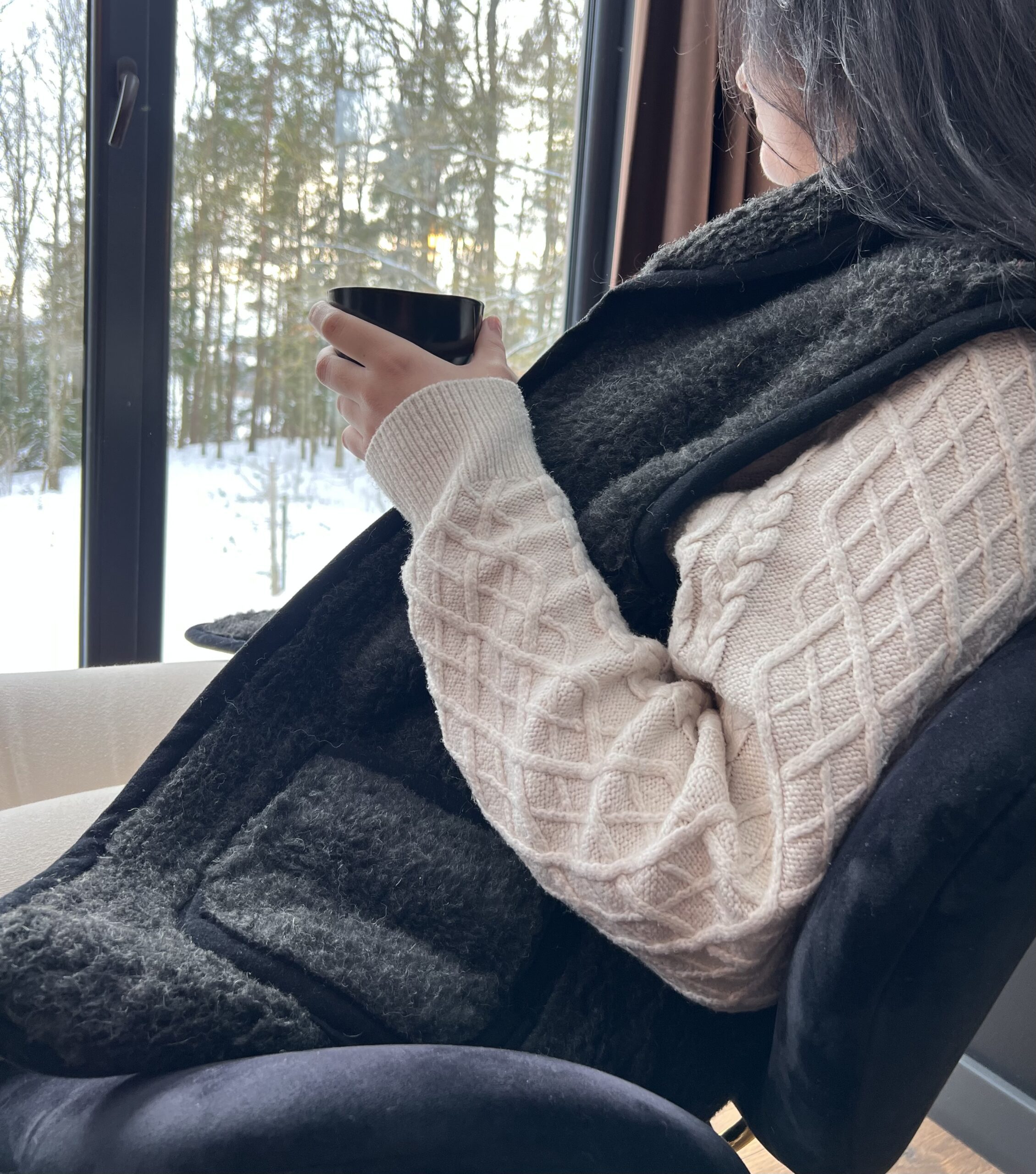 Merino vilnos liemenė tamsiai pilka 'UNISEX'