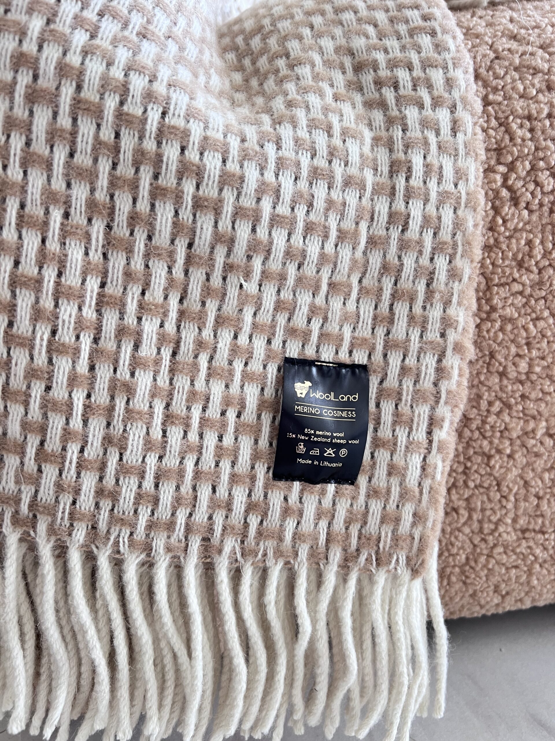 Woolland MERINO COSINESS Luxury merino vilnos pledas 200x220