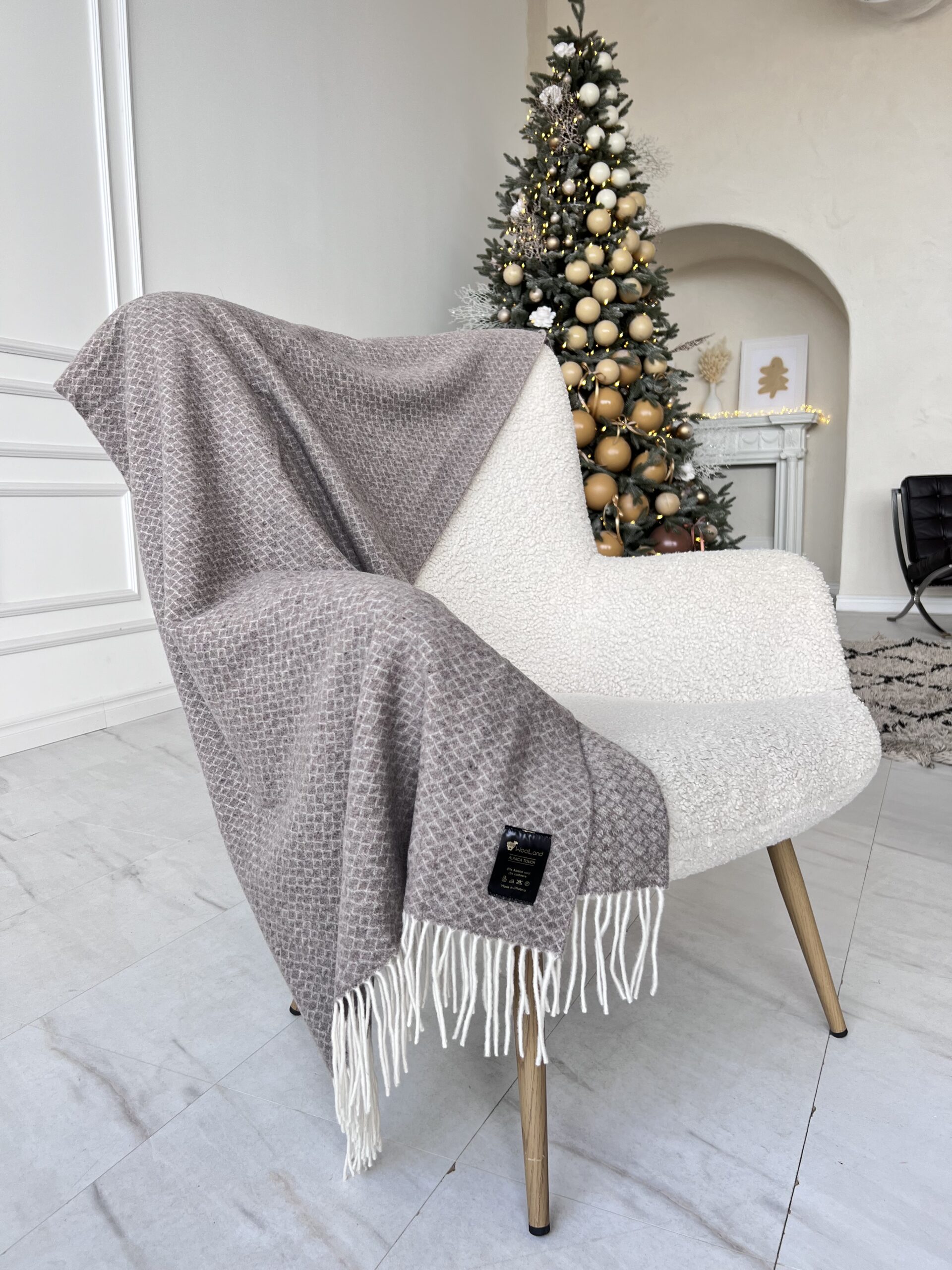 WOOLLAND Alpaca Touch Soft Luxury Pledas su Kašmyru 140x200