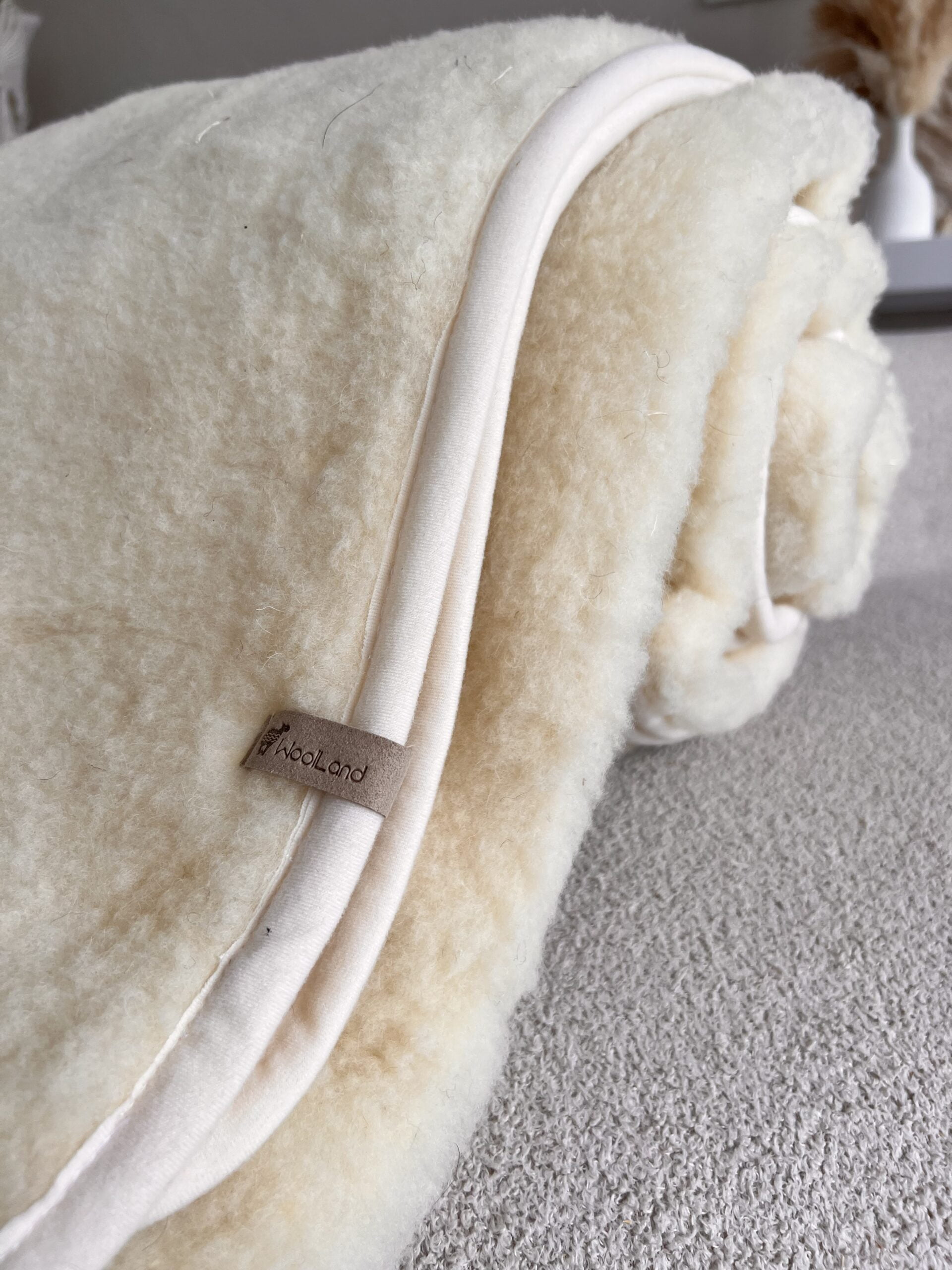 Woolland Natūralios 100% Merino vilnos lengva antklodė - pledas