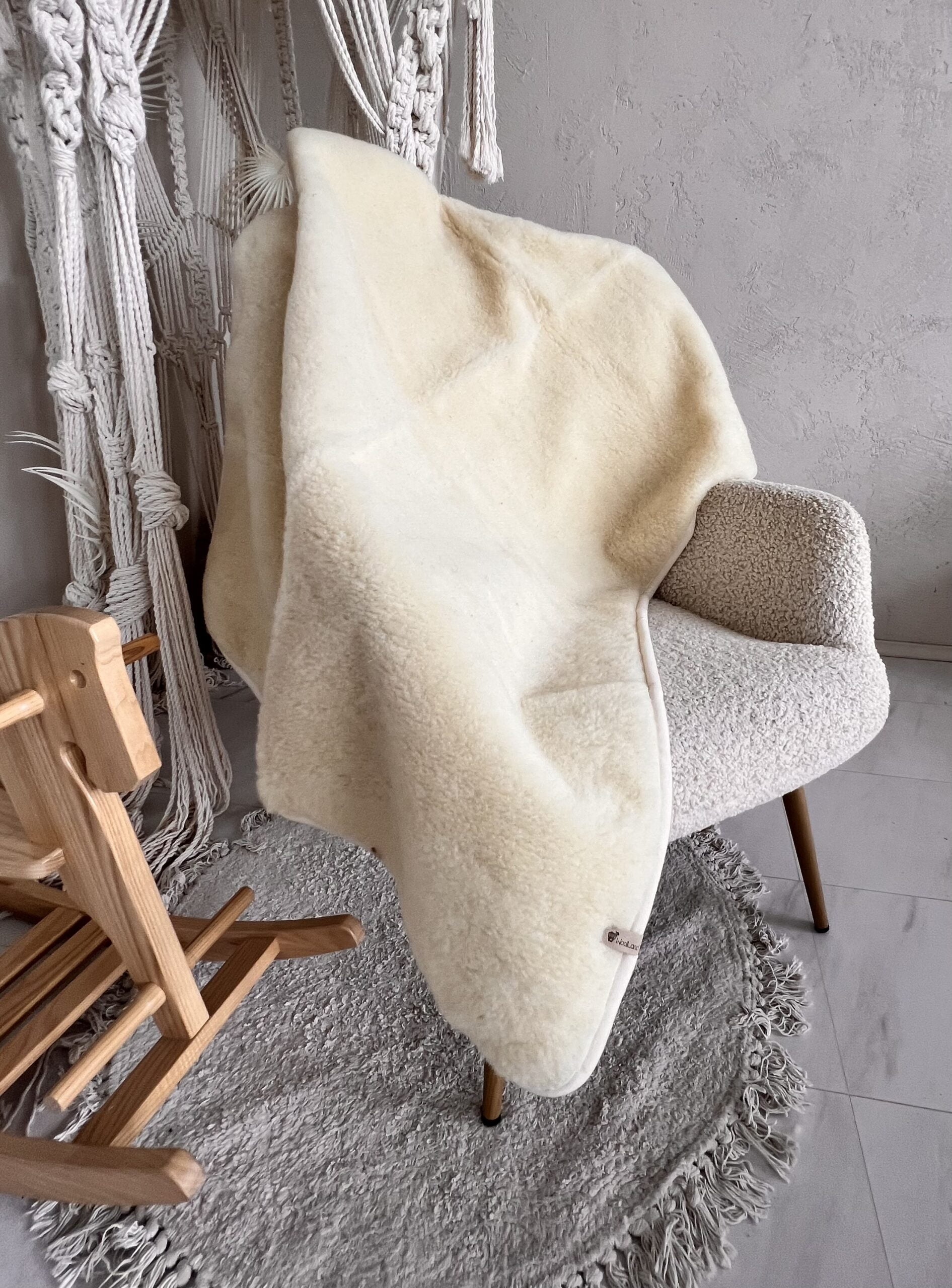 WOOLLAND vaikiška Merino vilnos lengva antklodė - pledukas