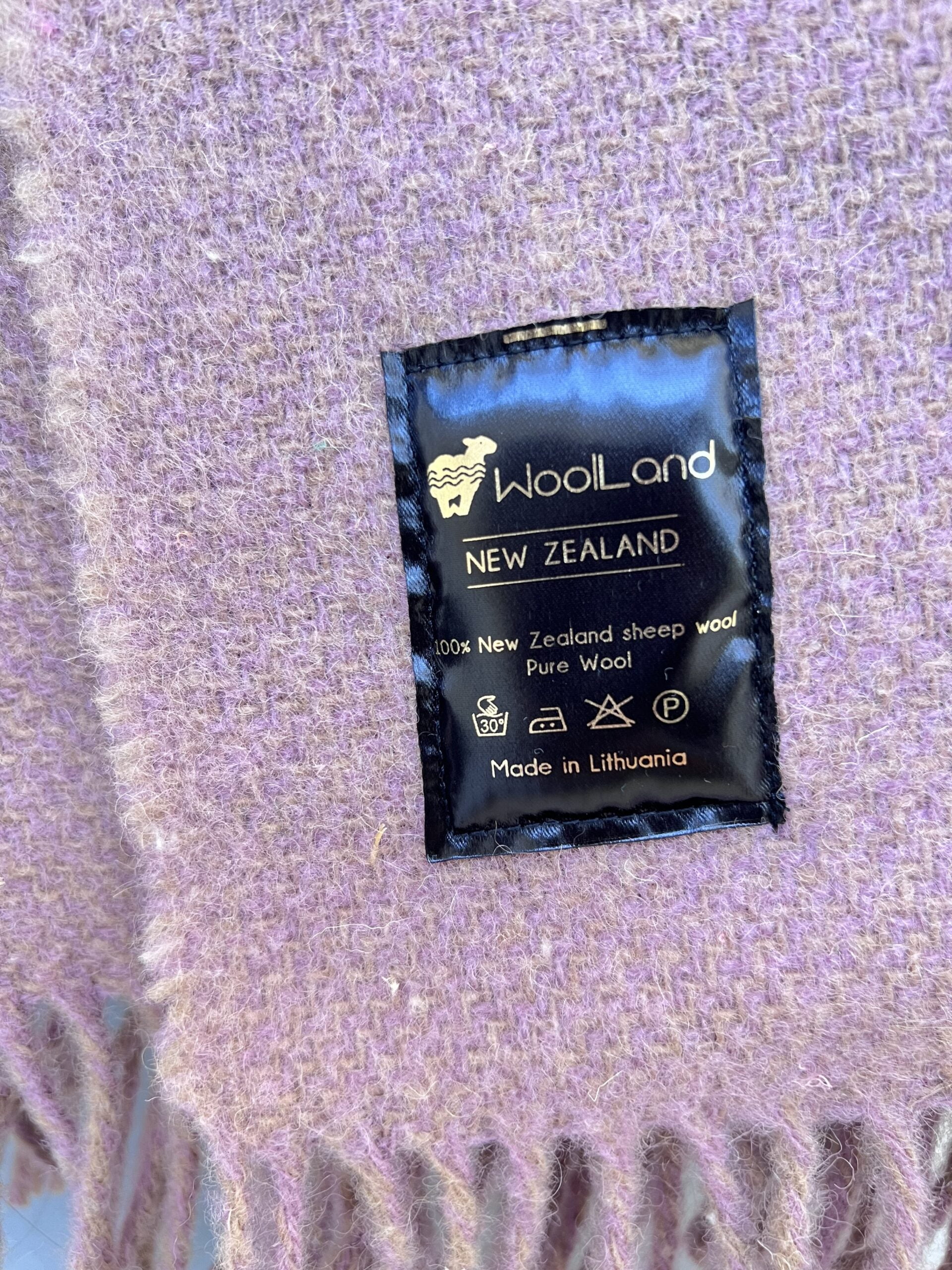 Woolland NEW ZEALAND Luxury 100% Vilnonis Pledas ROSE 140x200