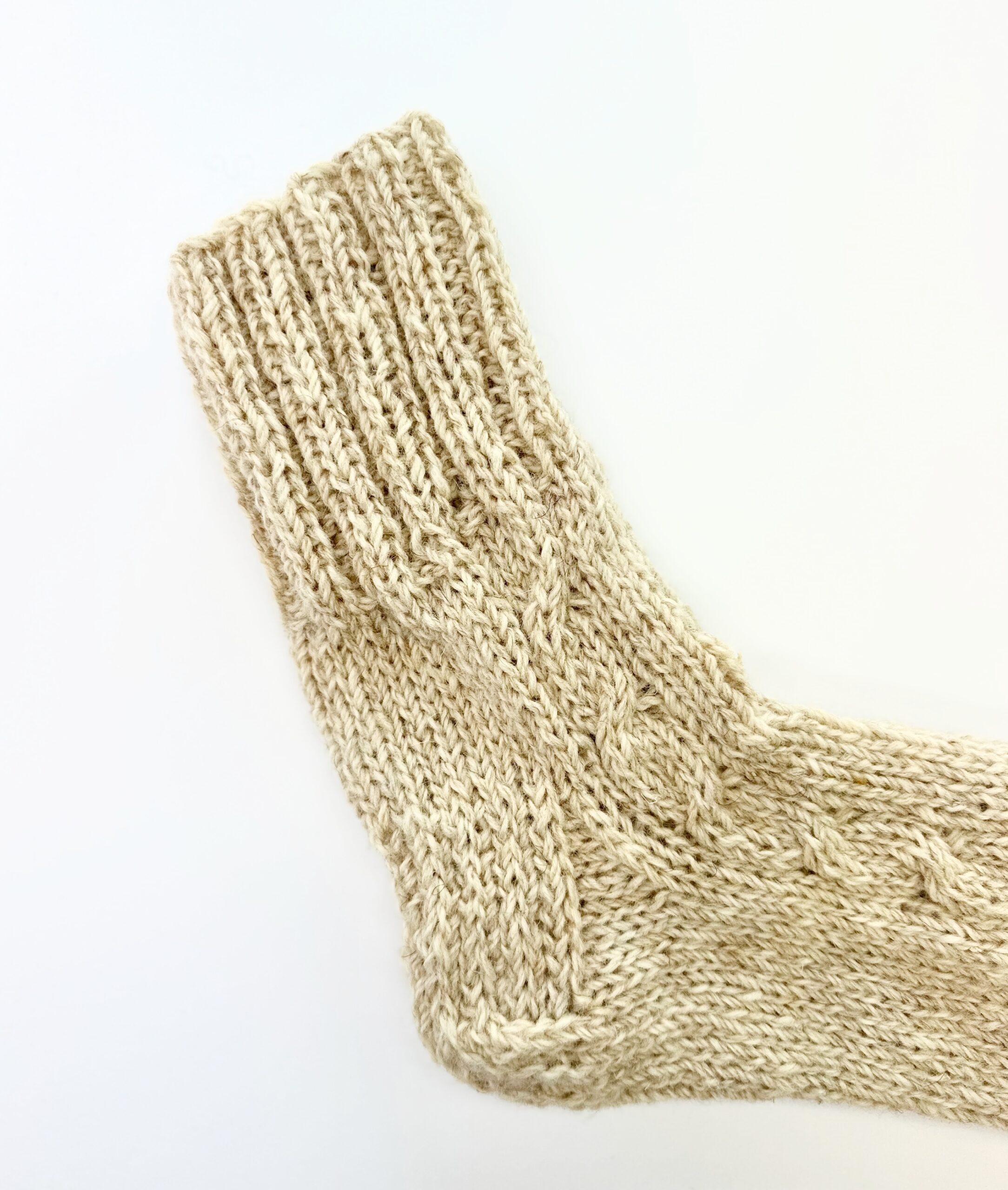 HAND MADE Natūralios avies - šuns vilnos kojinės KOPA