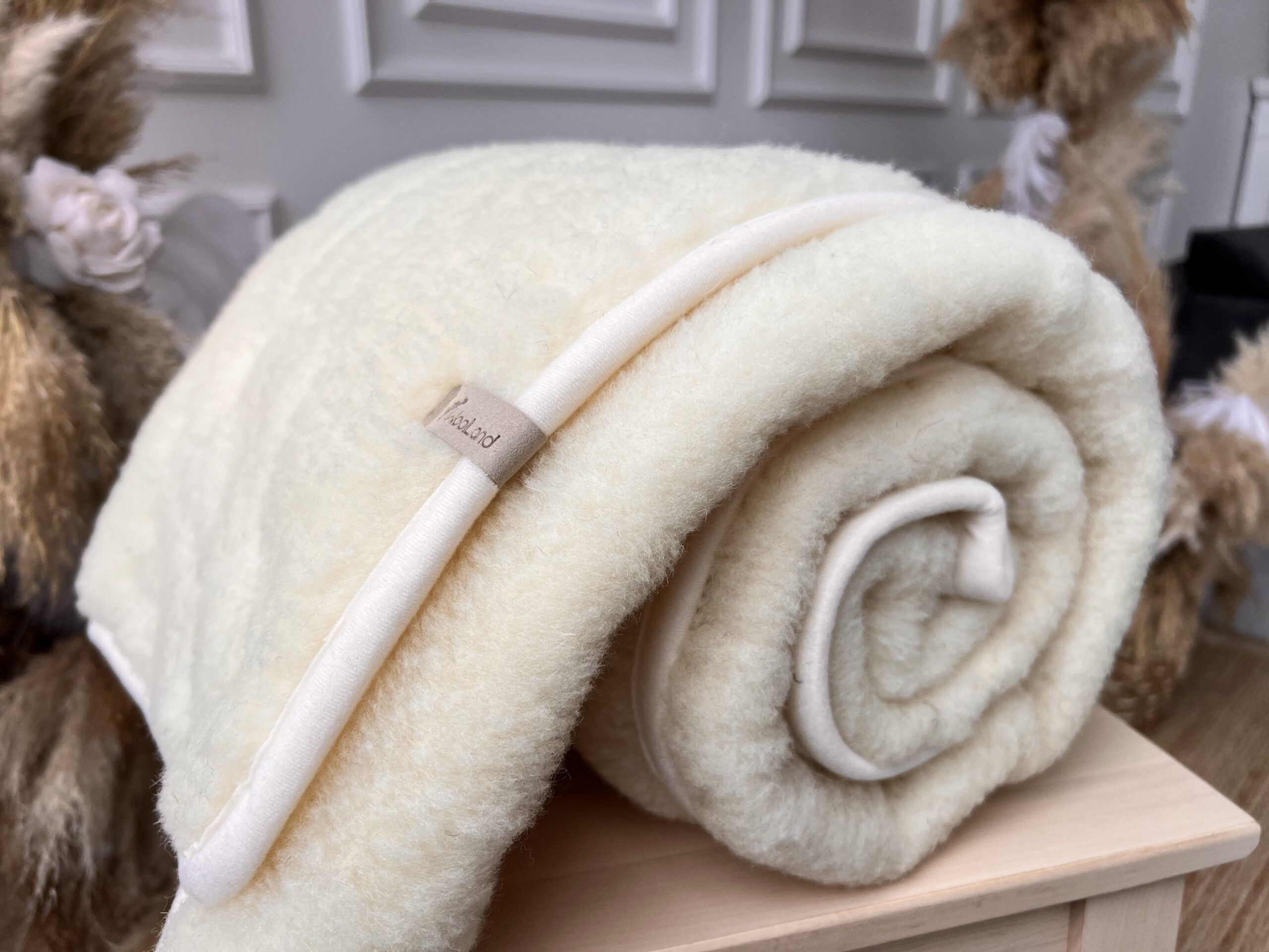 Woolland Natūralios 100% Merino vilnos lengva antklodė - pledas